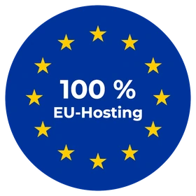 Siegel: 100 % EU-Hosting